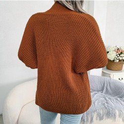 Casual Solid Bat Sleeve Sweater Cardigan Coats