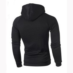 Spring Winter Patchwork Men Hooded Tops Spring Winter Patchwork Men Hooded Tops