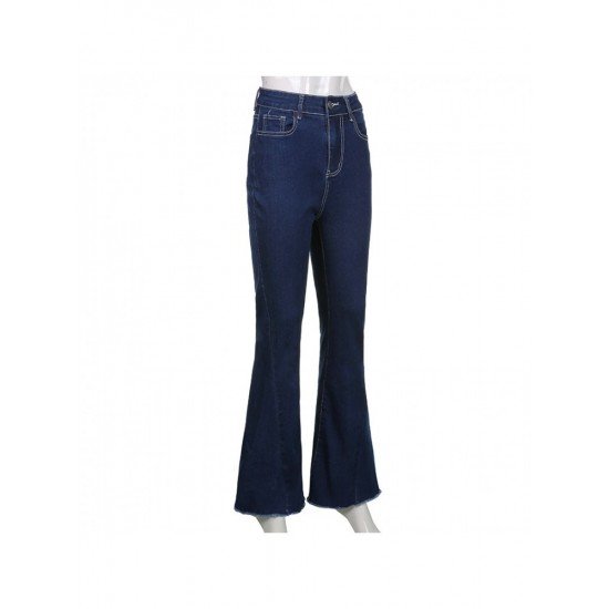 Vintage Blue Flare Jean Trousers