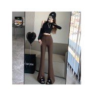  2024 Fall Pure Color Split Hem Women's Pants