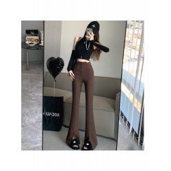  2024 Fall Pure Color Split Hem Women's Pants