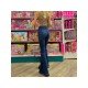 Vintage Blue Flare Jean Trousers