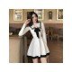 2024 Fashion Bow Knitted Long Sleeve Dress