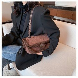  2024 New Fashion Plush Women's Shoulder Bag