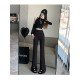  2024 Fall Pure Color Split Hem Women's Pants