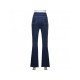 Vintage Blue Flare Jean Trousers