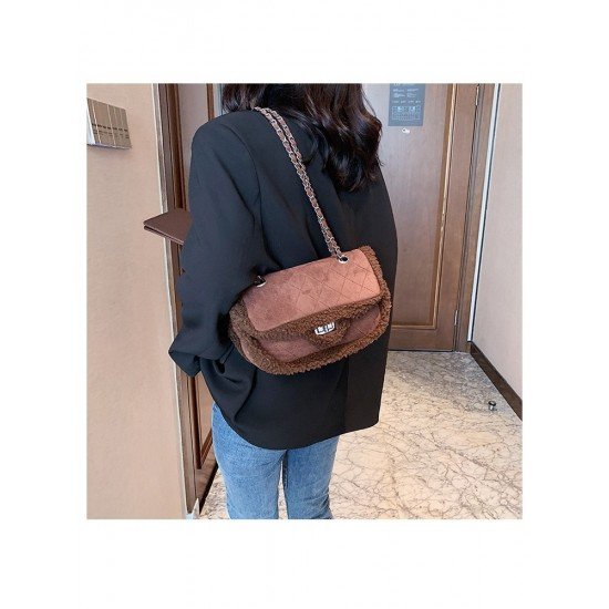  2024 New Fashion Plush Women's Shoulder Bag