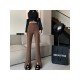  2024 Fall Pure Color Split Hem Women's Pants