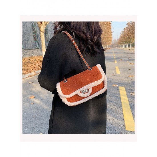  2024 New Fashion Plush Women's Shoulder Bag