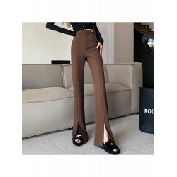 2024 Fall Pure Color Split Hem Women's Pants 2024 Fall Pure Color Split Hem Women's Pants