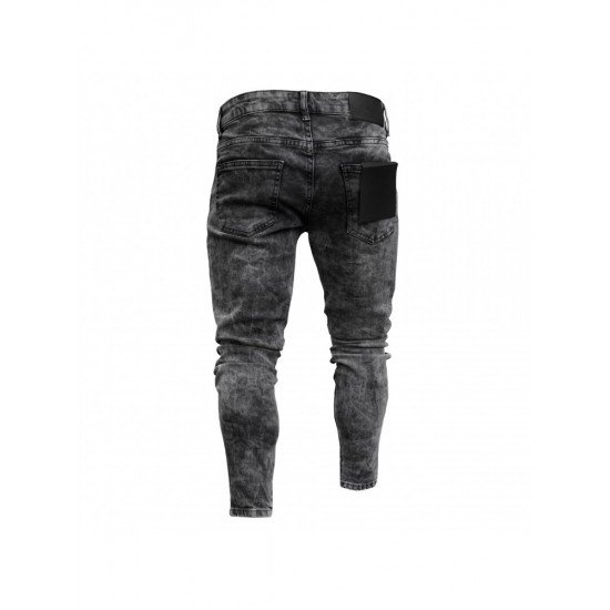 Street Ripped Pencil Jean Pants For Men