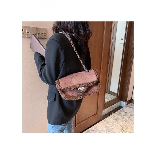  2024 New Fashion Plush Women's Shoulder Bag
