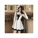  2024 Fashion Bow Knitted Long Sleeve Dress