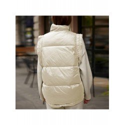  Winter Pure Color Zipper Women's Down Coats
