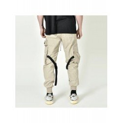 Pure Color Lace Up Zipper Men's Pants  Pure Color Lace Up Zipper Men's Pants