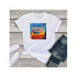 Street Unique Graphic Summer White T Shirts