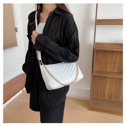 Ladies Pure Color Chain Shoulder Bags