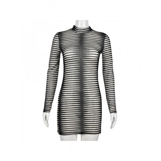  2024 Sexy Skinny Round Neck Short Dress