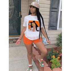 Women Street Graphic Summer White T Shirts