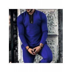 Workout Long Sleeve Matching 2 Piece Pant Sets Men Workout Long Sleeve Matching 2 Piece Pant Sets Men