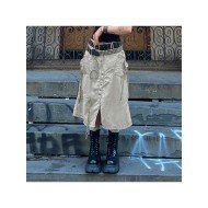  2024 Summer Pure Color Split Women's Skirt