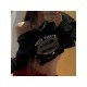  2024 Casual Letter Printed Patchwork Short Top