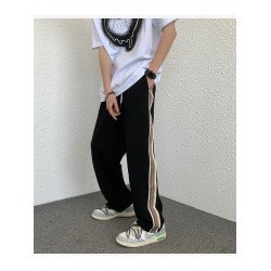 Casual Drawstring Striped Loose Trouser Pants Casual Drawstring Striped Loose Trouser Pants