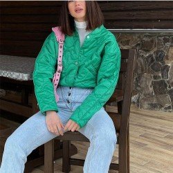  2024 Pure Color Casual Women's Down Coats