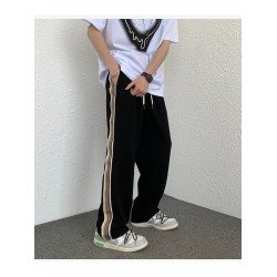 Casual Drawstring Striped Loose Trouser Pants Casual Drawstring Striped Loose Trouser Pants