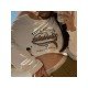  2024 Casual Letter Printed Patchwork Short Top