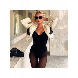 Patchwork Designer New Cropped Blazer Coats Patchwork Designer New Cropped Blazer Coats