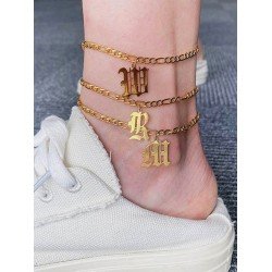Titanium Steel Letter Anklet Fashion Simple Titanium Steel Letter Anklet Fashion Simple