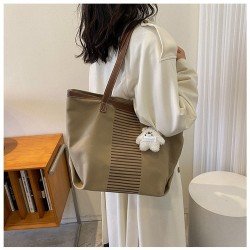  Casual Canvas Large Capacity Tote Bag