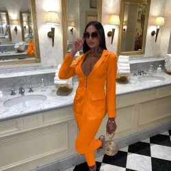 OL Style Blazer Coat And Trousers Sets