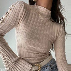 Tie Wrap Designer Solid Long Sleeve Bodysuits Tie Wrap Designer Solid Long Sleeve Bodysuits