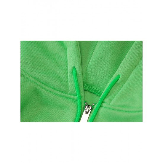  2024 Hooded Pure Color Women's Short Coats