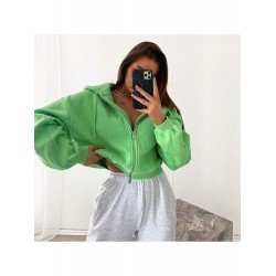  2024 Hooded Pure Color Women's Short Coats