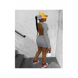 Backless Cut Out Long Sleeve Short Dresses Backless Cut Out Long Sleeve Short Dresses