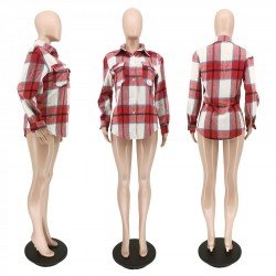 Casual Plaid Coats For Women