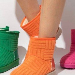 Winter Cotton Solid Ankle Boots