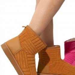 Winter Cotton Solid Ankle Boots