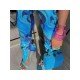  2024 Summer Blue Printing Long Pants For Women