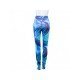  2024 Summer Blue Printing Long Pants For Women