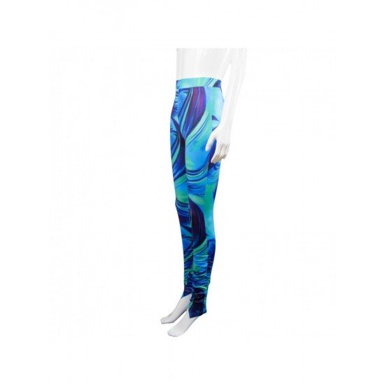  2024 Summer Blue Printing Long Pants For Women