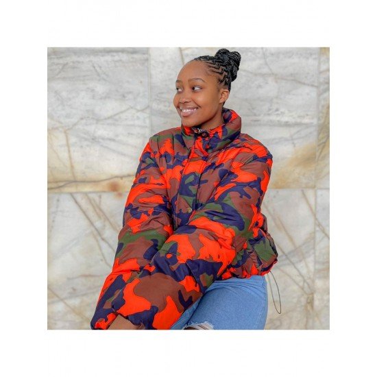  2024 Winter Camouflage Long Sleeve Cotton Jacket