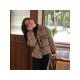  2024 New Versatile Houndstooth Women's Short Jacket