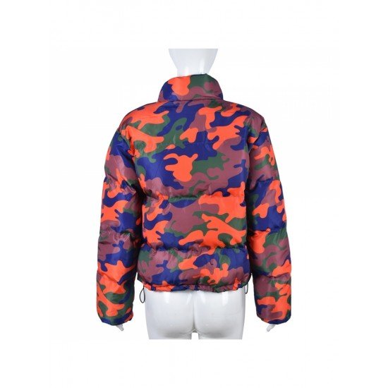  2024 Winter Camouflage Long Sleeve Cotton Jacket