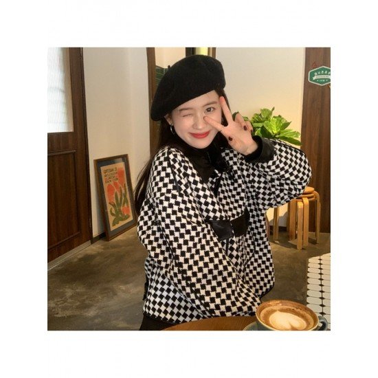  2024 New Versatile Houndstooth Women's Short Jacket