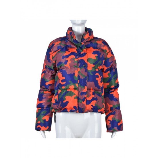  2024 Winter Camouflage Long Sleeve Cotton Jacket