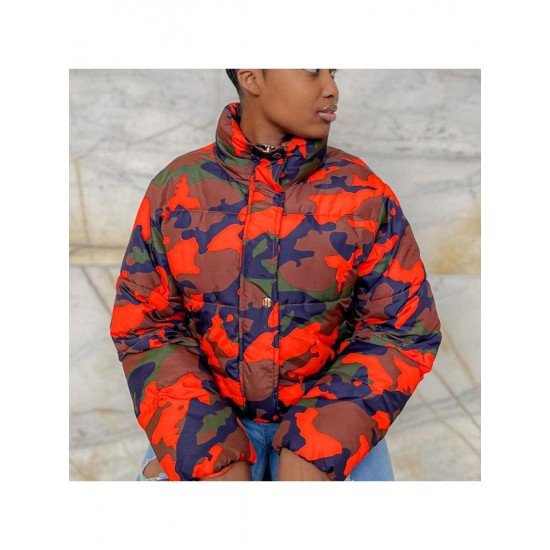  2024 Winter Camouflage Long Sleeve Cotton Jacket